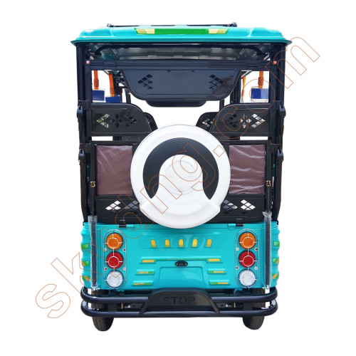 Electric Tricycle Passenger Tuk Tuk With Roof Racks