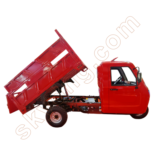 EEC Electric Cargo Tricycle with Enclosed Driver Cabin and Dump