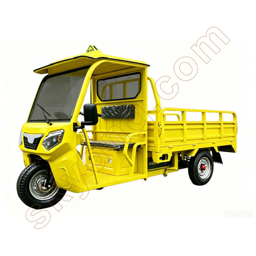 Electric Cargo Tricycle with Semi-enclosed Driver Cabin
