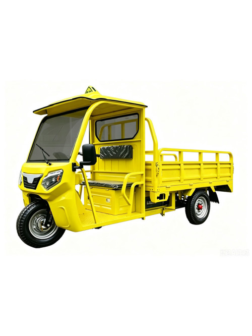 Electric Cargo Tricycle with Semi-enclosed Driver ...