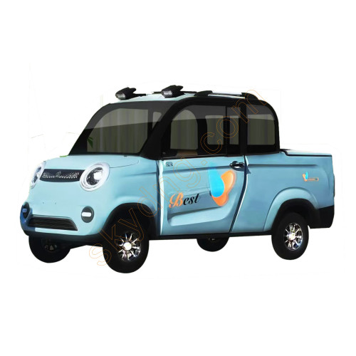 Two-Door Four-Seat Pickup Low-Speed Electric Vehicle