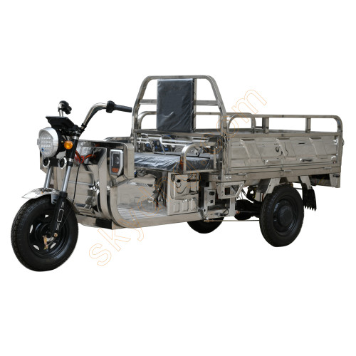 1.5M Electric Stainless Steel Tricycle with Cargo