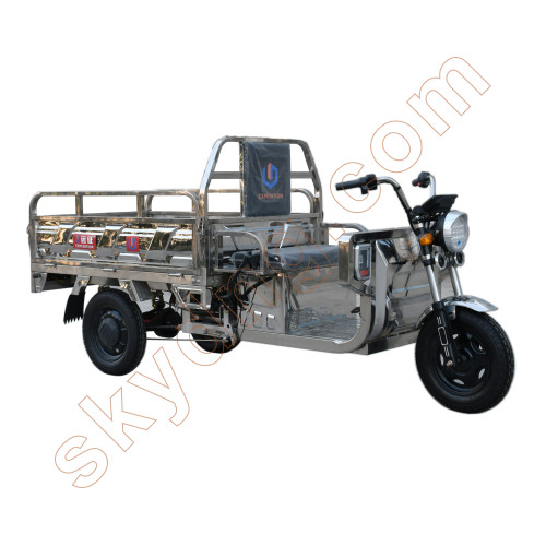 1.5M Electric Stainless Steel Tricycle with Cargo
