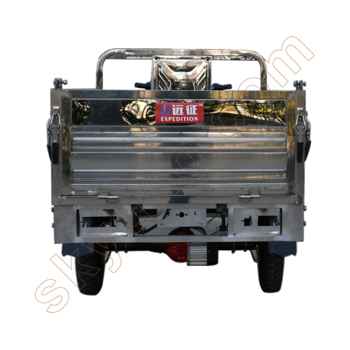 1.6M Electric Stainless Steel Tricycle with Cargo